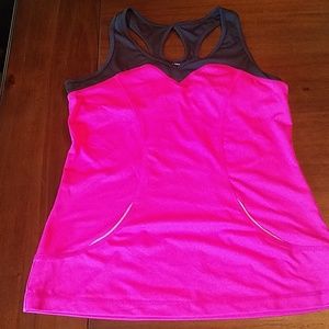 TEK GEAR built in sports bra work out tank